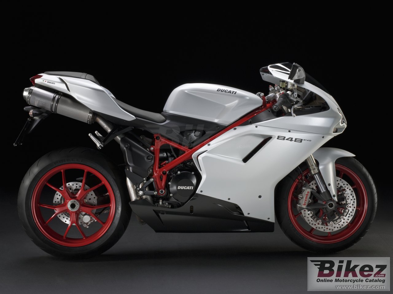 Big Ducati superbike 848 evo picture and wallpaper from Bikez.com